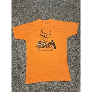 Vintage 1980s Weddington S.D. Centennial CLOWN TOWN T-Shirt Single Stitch XS/S